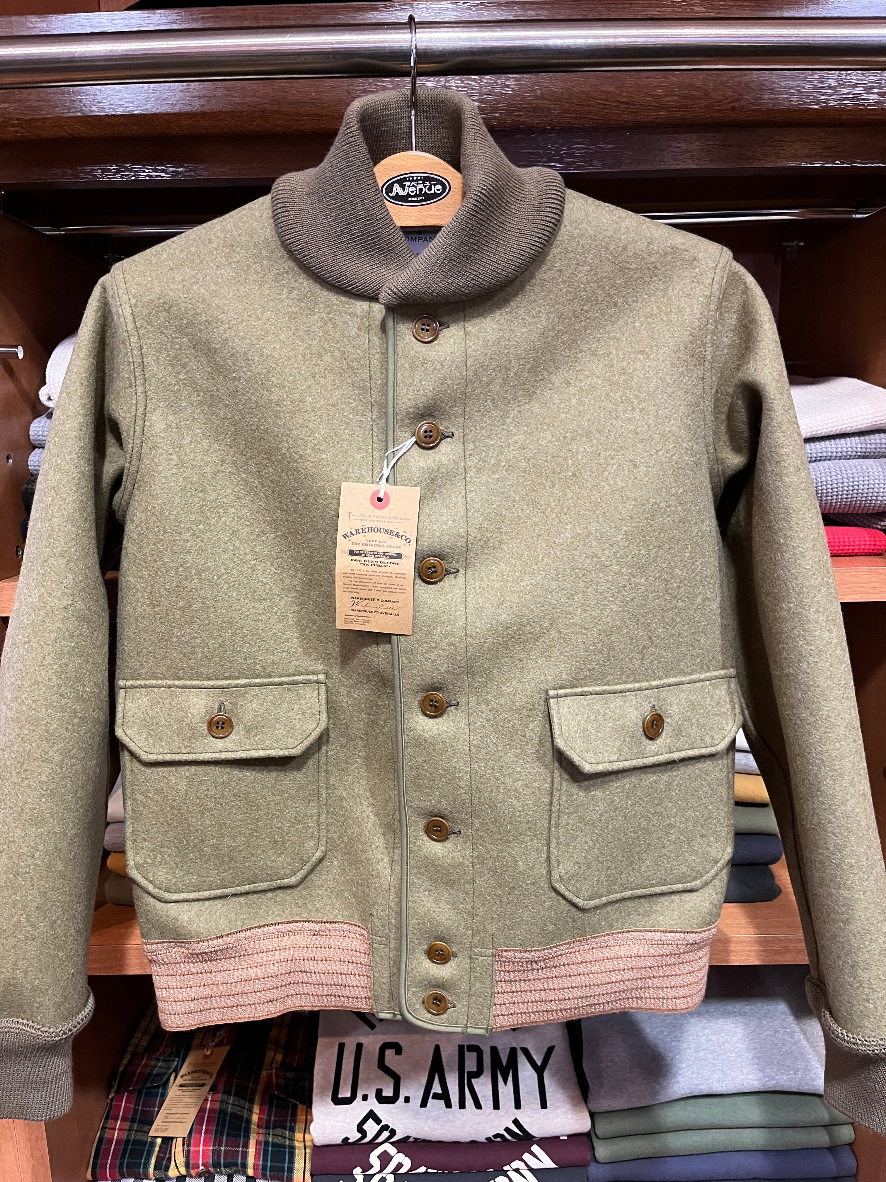 WAREHOUSE & CO. Lot 2233 A-1 STYLE WOOL JACKET – THING