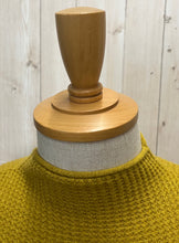 画像をギャラリービューアに読み込む, Mao made ゆるっふわっワッフル編みモックネックプルオーバー