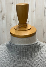 画像をギャラリービューアに読み込む, Mao made ゆるっふわっワッフル編みモックネックプルオーバー