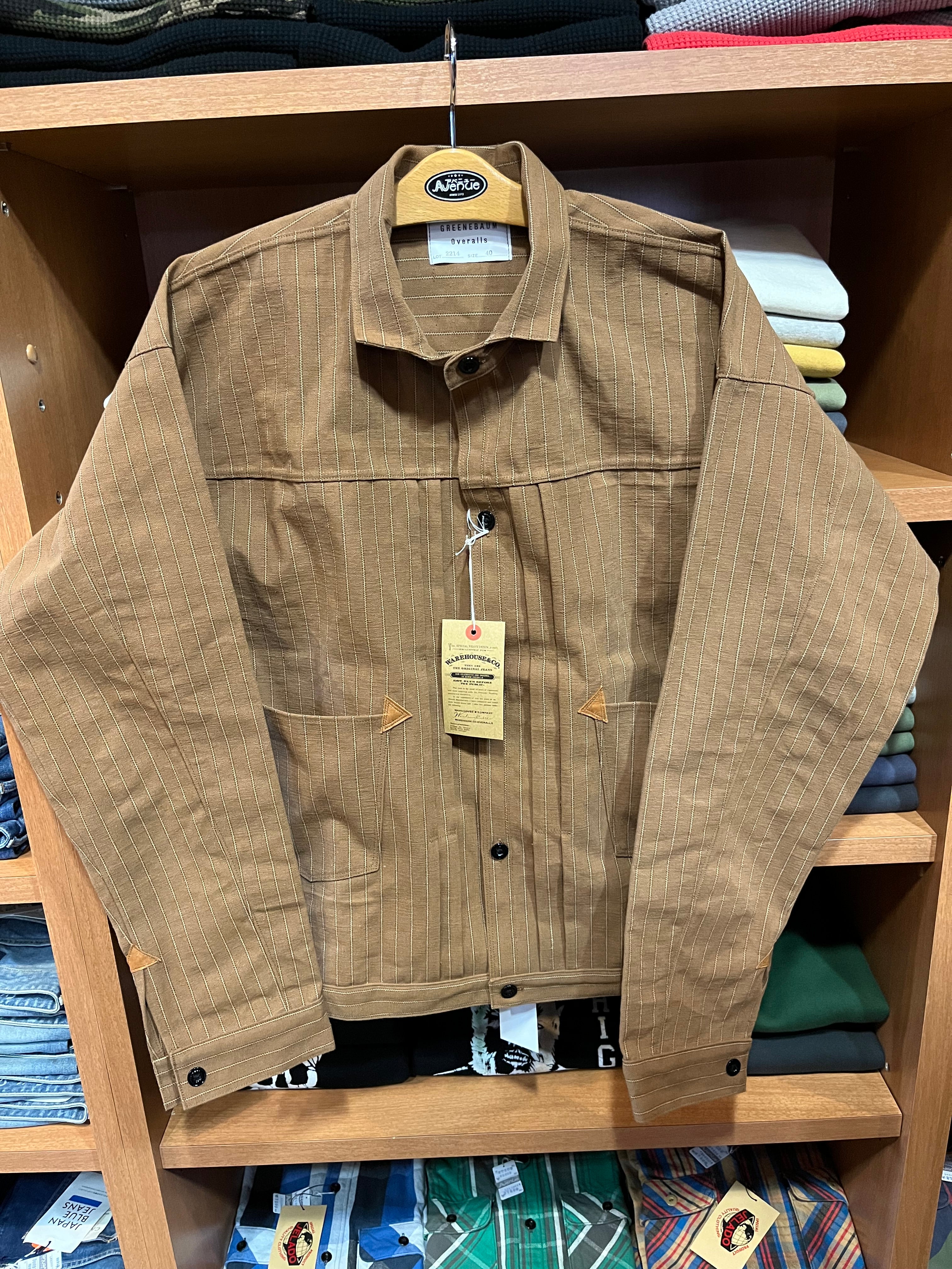 WAREHOUSE GREENEBAUM OVERALLS Lot2214 1880 HEAVY LEATHER BOUND
