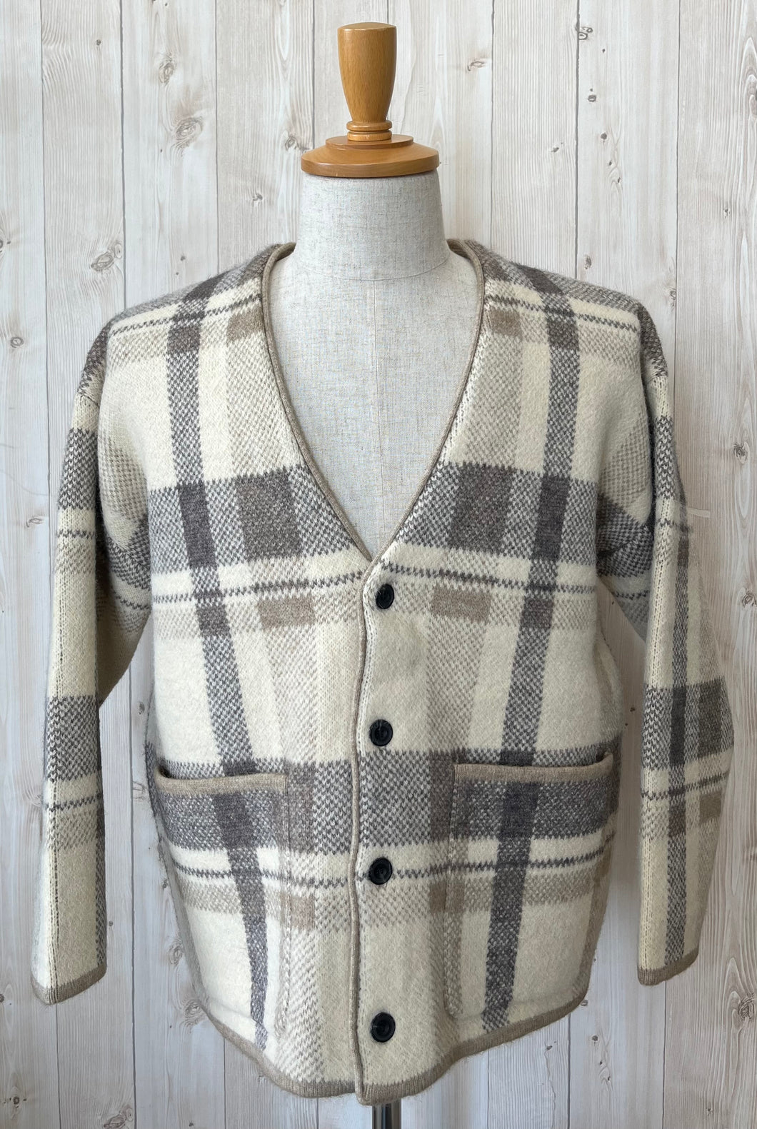 LE MELANGE Vネックアウターカーデ