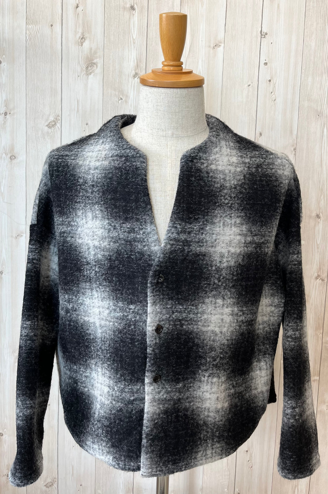 LE MELANGE コクーンシルエットデザインカーデ