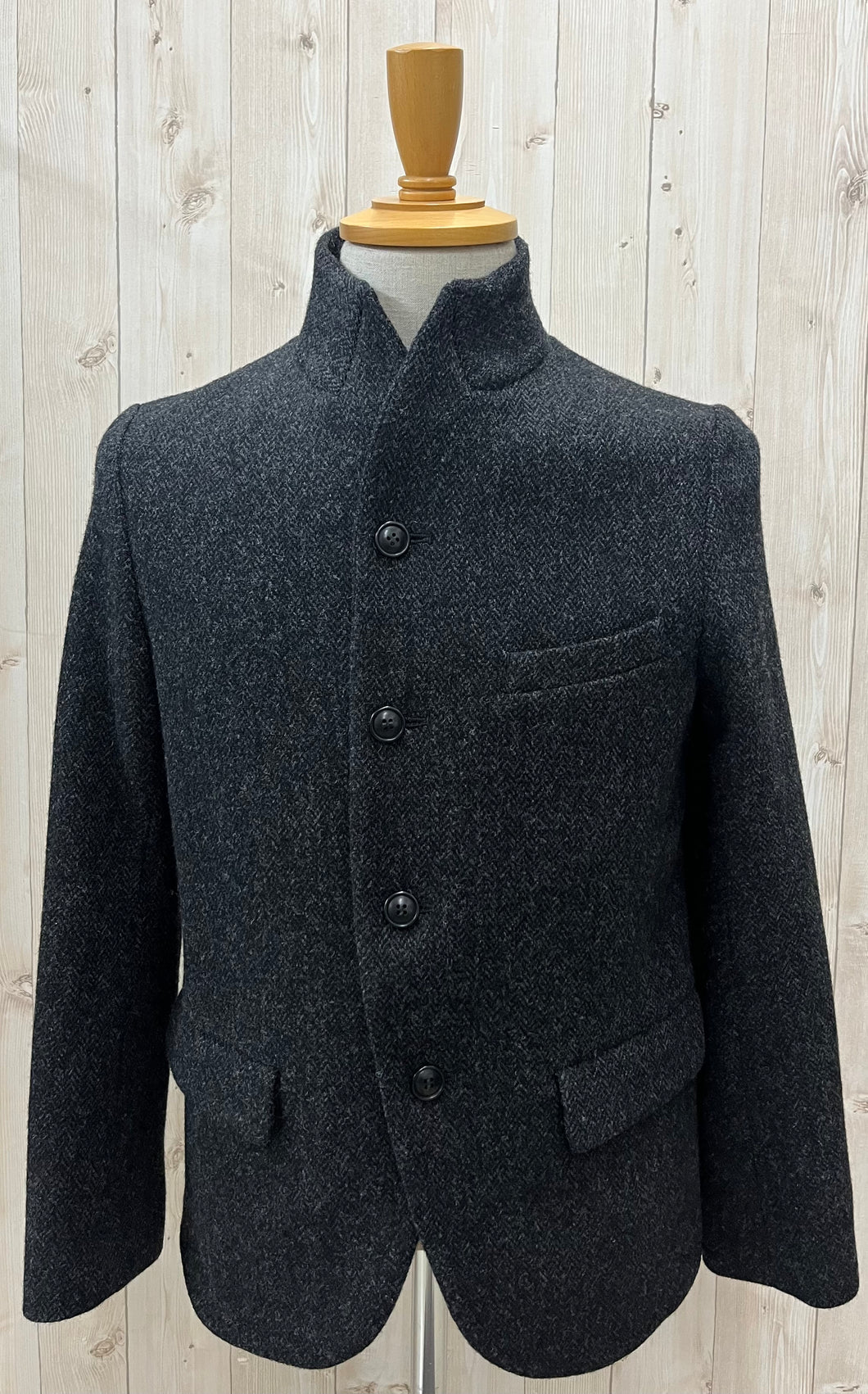 A PIECE OF LIBRARY ウールヘリンボンハリスジャケット