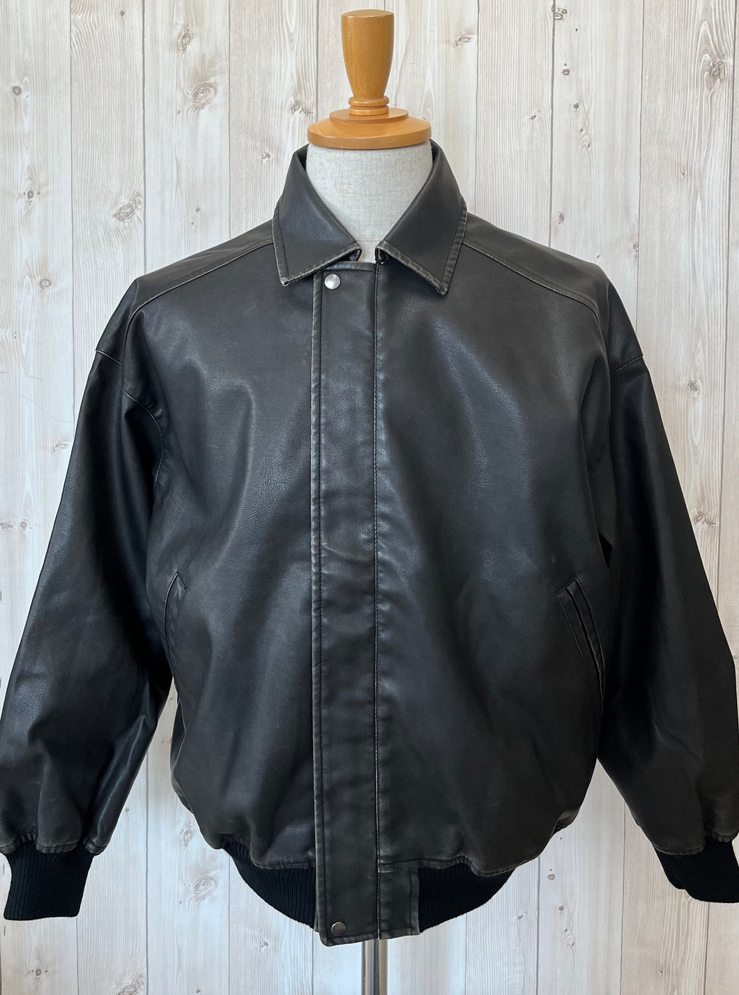 JOHNBULL ウォッシュドエコレザーブルゾン