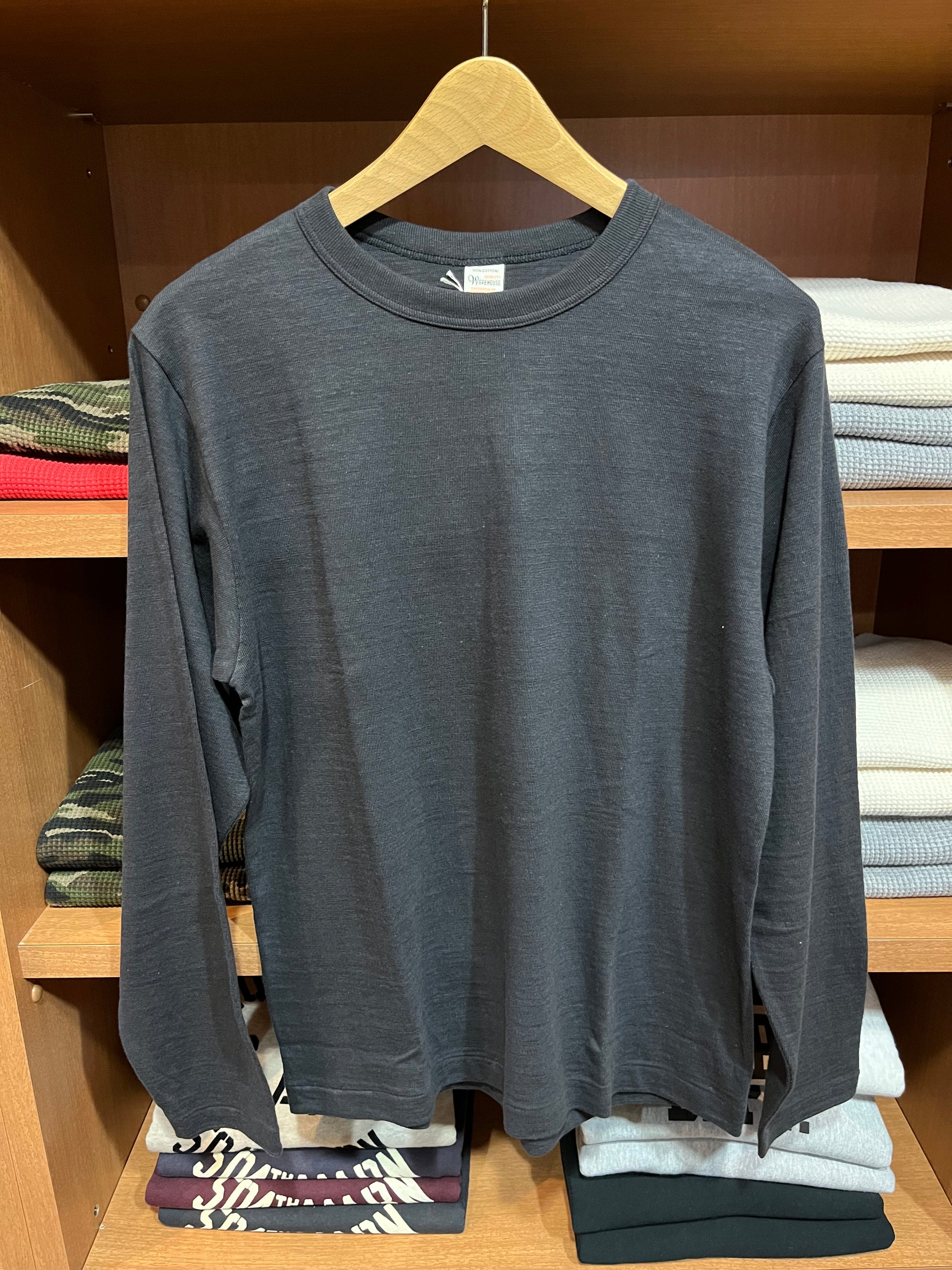 WAREHOUSE & CO. Lot 5906 長袖クルーネックTシャツ 無地 – THING