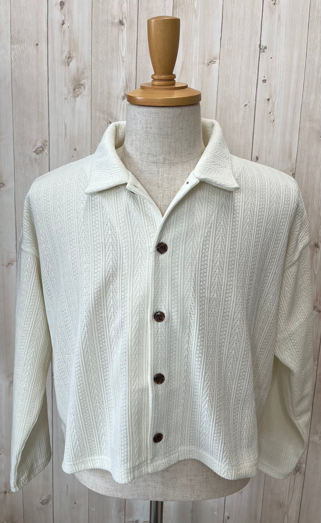 LE MELANGE 開衿シャツ