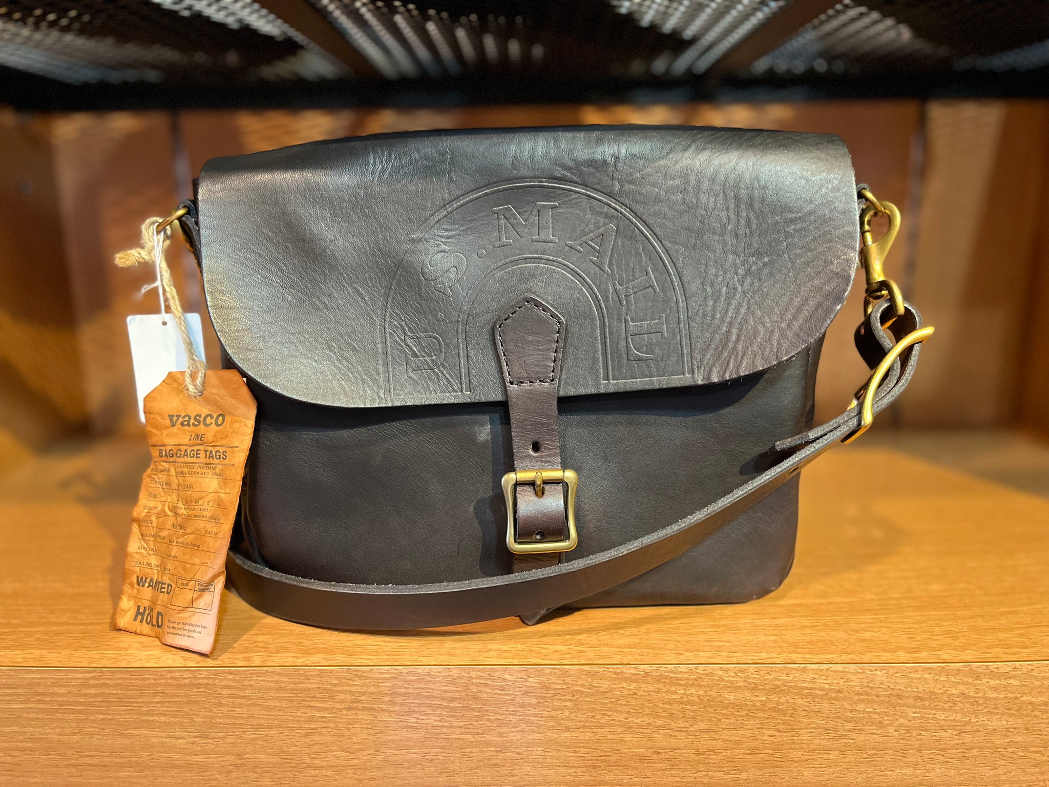 VASCO USMAIL BAG ショルダーバッグ LEATHER POSTMAN MINI SHOULDER BAG (USMAIL)【vasco OLDOIL】- vasco