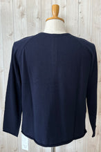 画像をギャラリービューアに読み込む, Mao made ロンTEE感覚で着れてカーディガンとしても着れる2WAYプルオーバー
