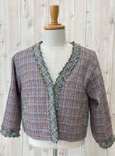 画像をギャラリービューアに読み込む, LE MELANGE ツィードジャケット
