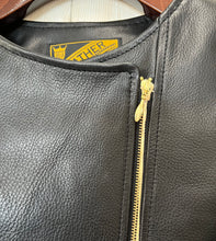 画像をギャラリービューアに読み込む, Y2 LEATHER WOMAN'S STEER OIL COLLARLESS DOUBLE BREASTED JACKET
