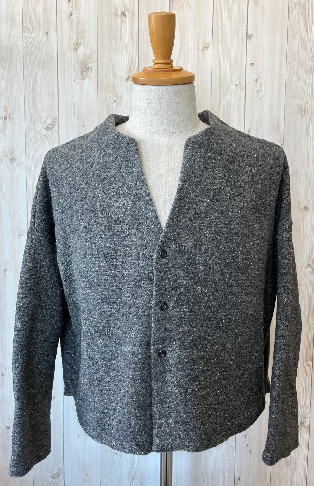 LE MELANGE コクーンシルエットデザインカーデ