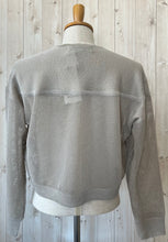 画像をギャラリービューアに読み込む, LE MELANGE クルーネックシアーカーデ
