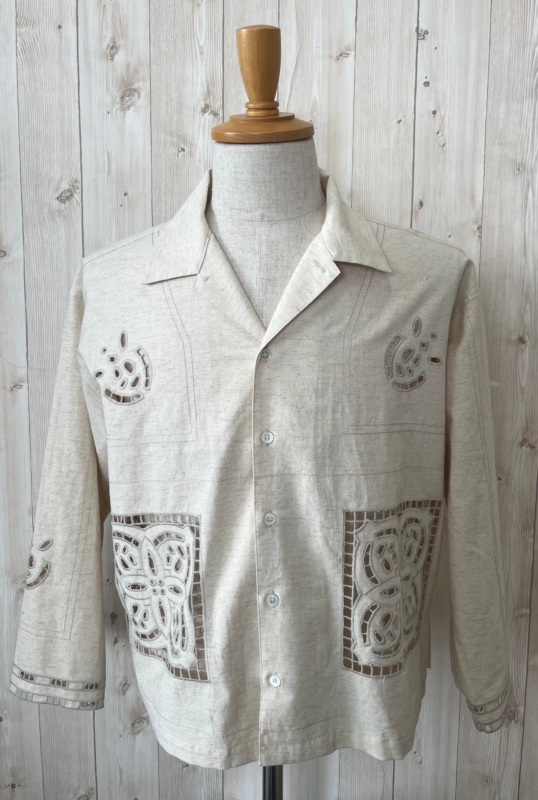 LE MELANGE カットワーク刺繍シャツ – THING